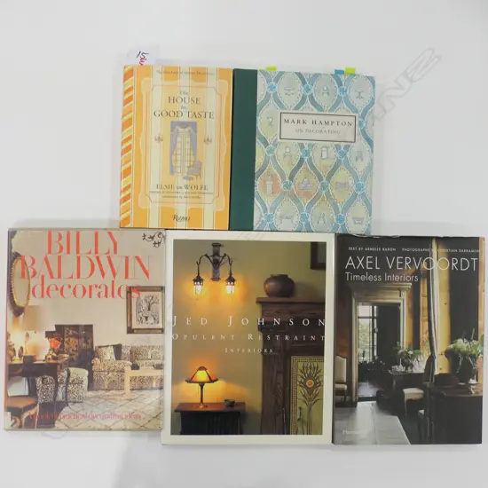 FIVE PUBLICATIONS: INTERIOR DECORATORS